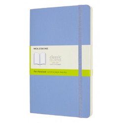 Блокнот Moleskine Classic Soft Large A5 120 листов без линовки голубой на сшивке (130x210 мм)